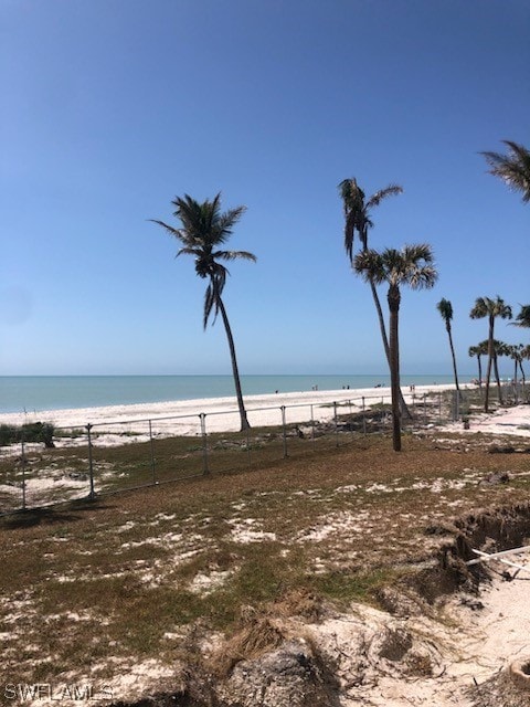 water view featuring a view of the beach