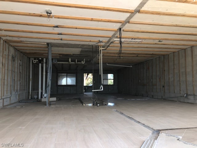 view of basement