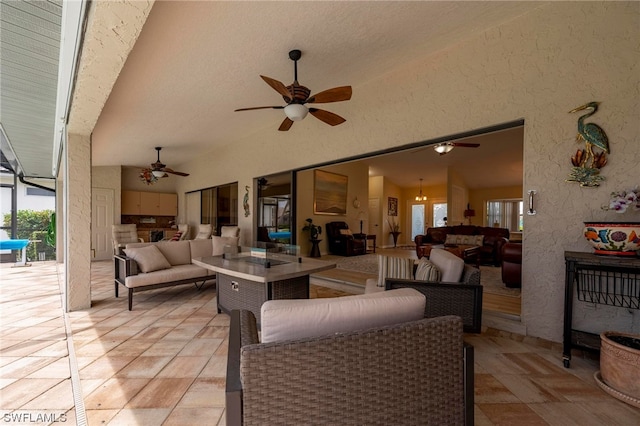 view of patio / terrace with an outdoor hangout area