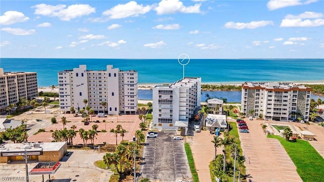 7000 Estero Blvd Unit 403, Fort Myers Beach, FL 33931 - drone / aerial view of a nearby body of water and apartment complex