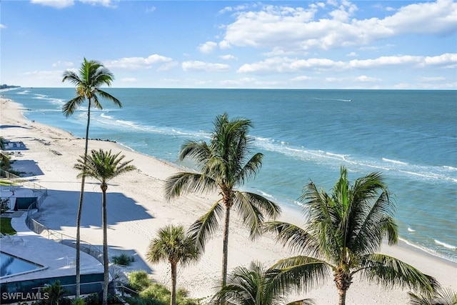 water view with a beach view