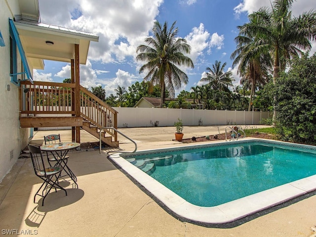 view of pool with a patio