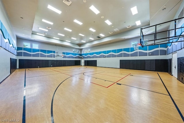 view of basketball court