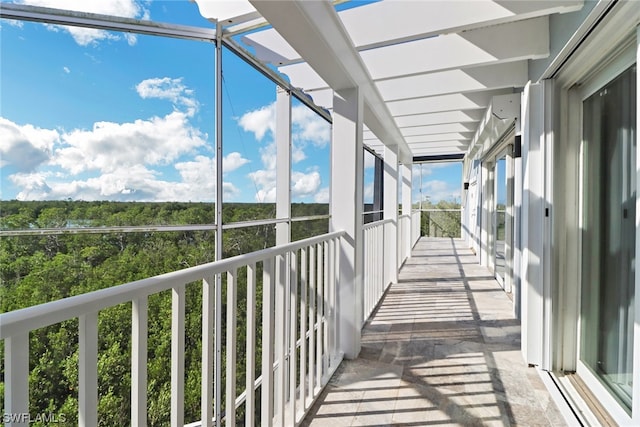 view of balcony