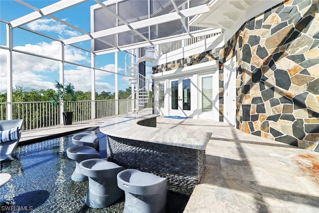 view of sunroom / solarium