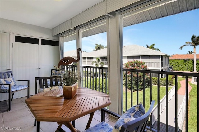 sunroom featuring plenty of natural light