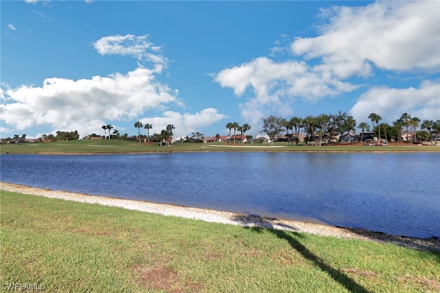 view of property view of water