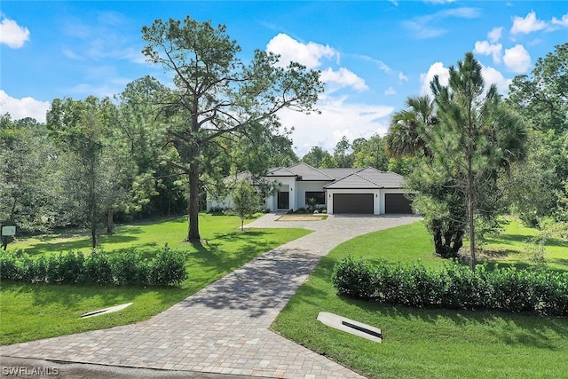 exterior space with a lawn