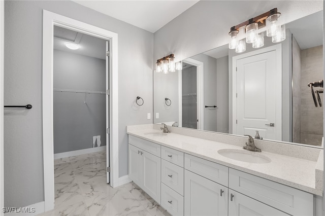 bathroom featuring vanity