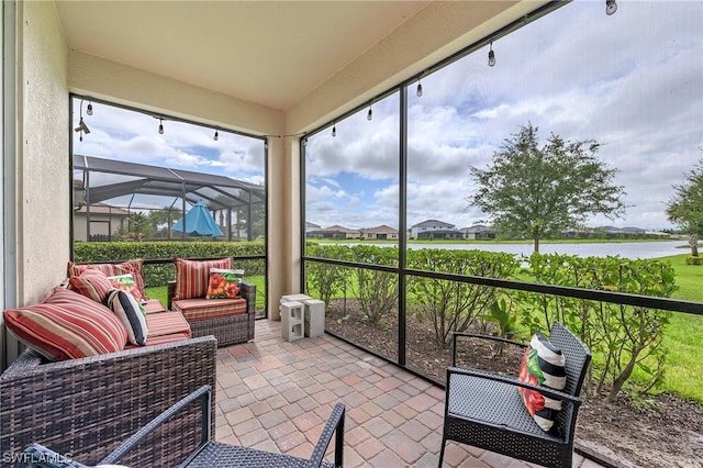 view of sunroom