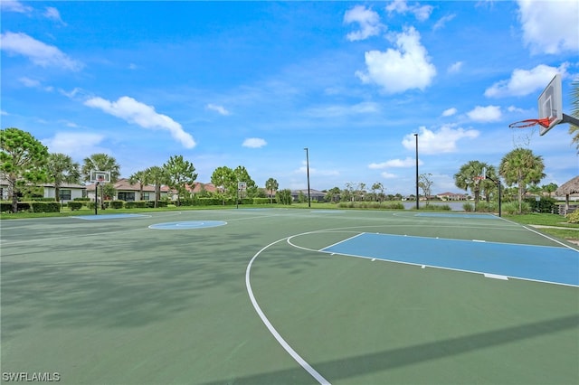 view of basketball court