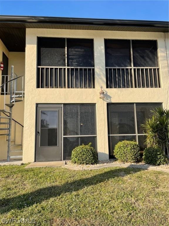 view of property with stairs