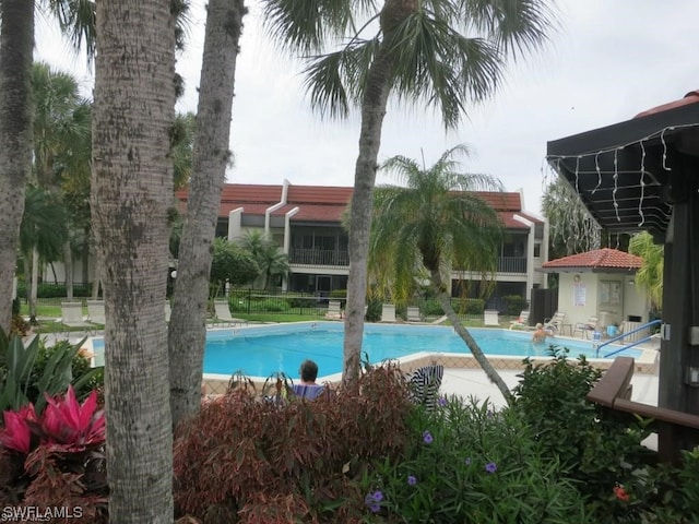 view of pool