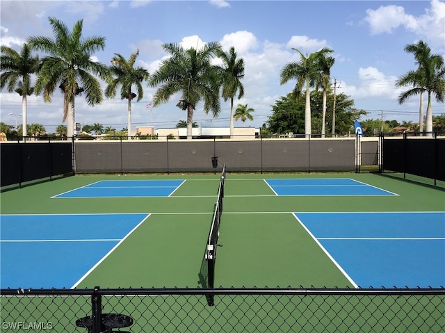 view of tennis court