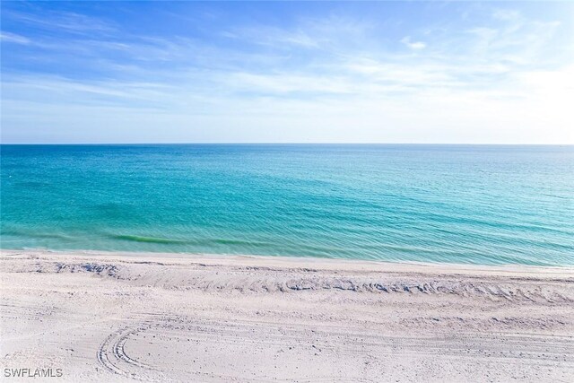 property view of water with a view of the beach