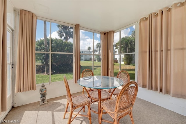 view of sunroom