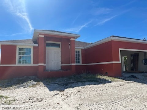 view of front of home