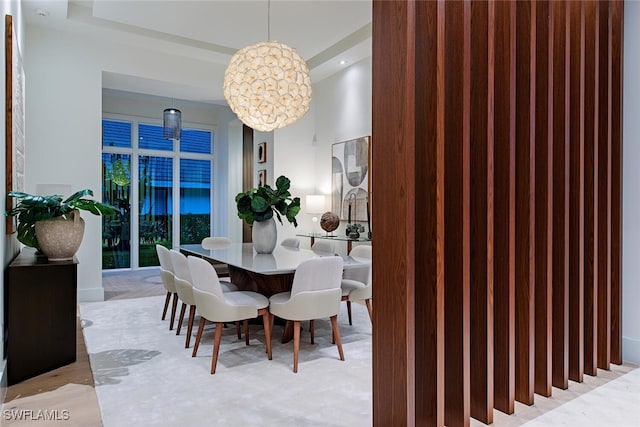 view of dining room
