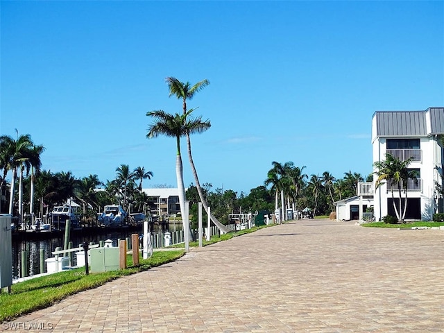 view of nearby features with a water view