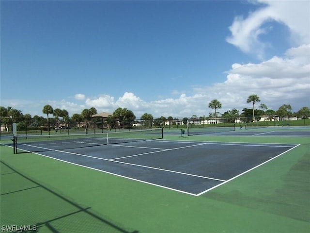 view of tennis court