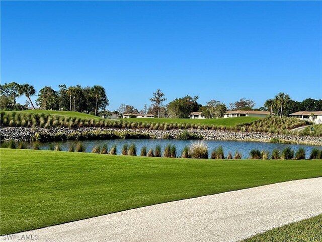 view of water feature