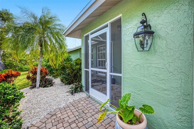 exterior space with a sunroom