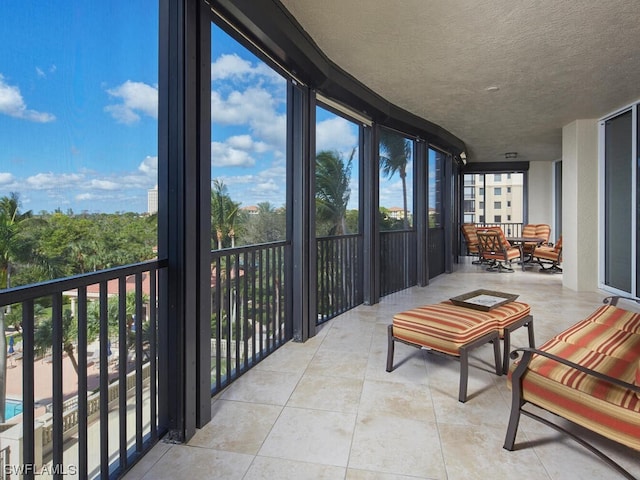 view of sunroom / solarium