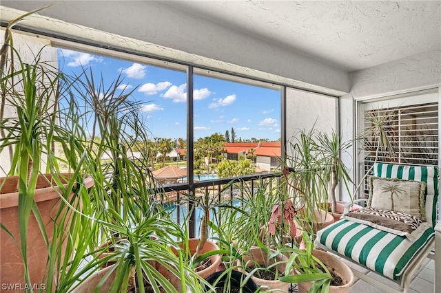 view of sunroom / solarium