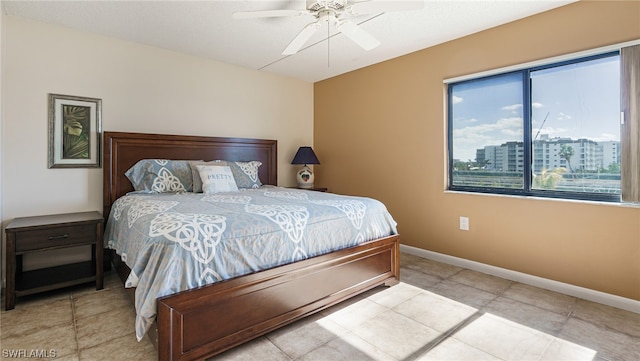 6672 Estero Blvd Unit A409, Fort Myers Beach, FL 33931 - bedroom featuring ceiling fan