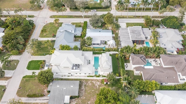 bird's eye view featuring a residential view