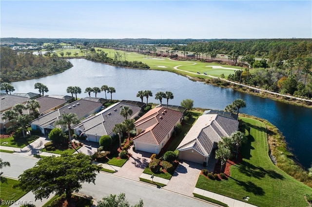 10038 Oakhurst Way, Fort Myers, FL 33913 - aerial view of residential area with a nearby body of water and a golf course