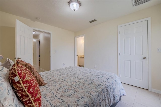 view of tiled bedroom