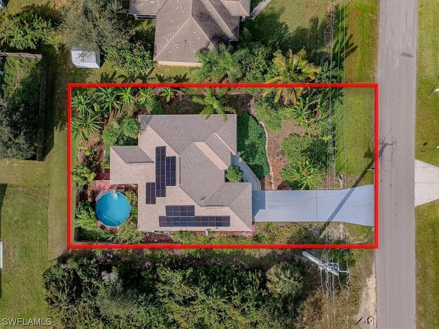 birds eye view of property