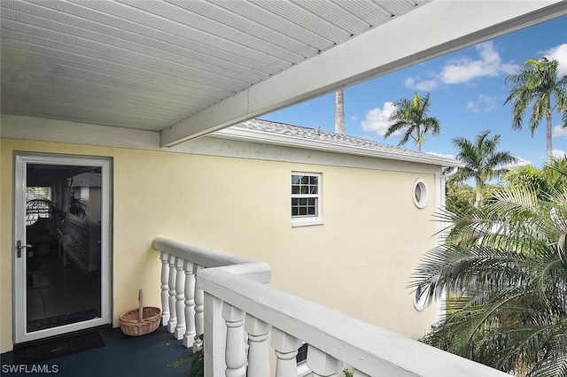 view of balcony