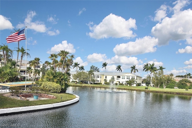 view of water feature