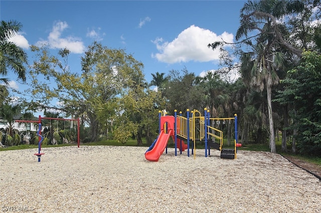 view of jungle gym