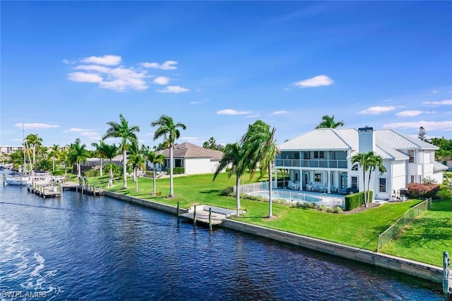 4630 SE 20th Ave, Cape Coral, FL 33904 - view of water feature featuring a boat dock