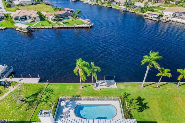 4630 SE 20th Ave, Cape Coral, FL 33904 - birds eye view of property featuring a water view