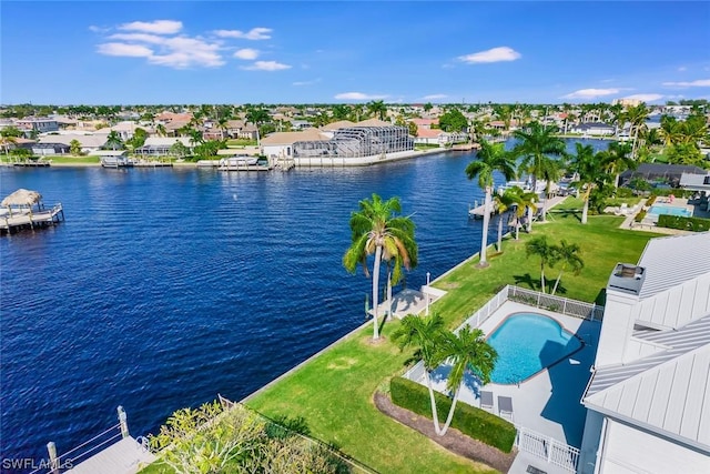 4630 SE 20th Ave, Cape Coral, FL 33904 - bird's eye view with a water view