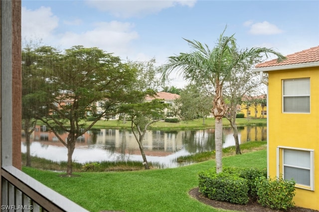 view of water feature