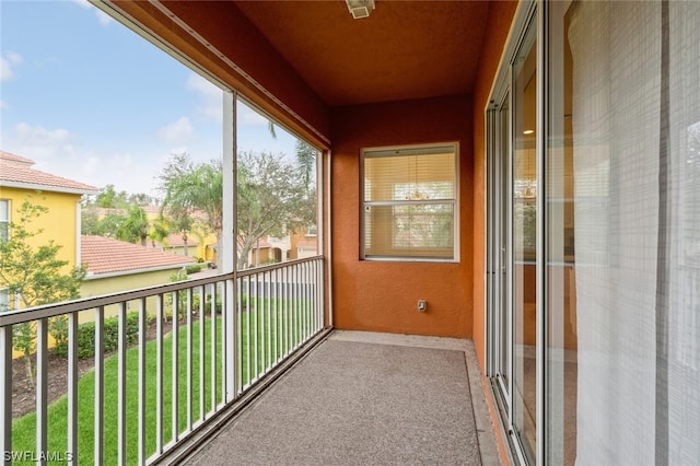 view of balcony