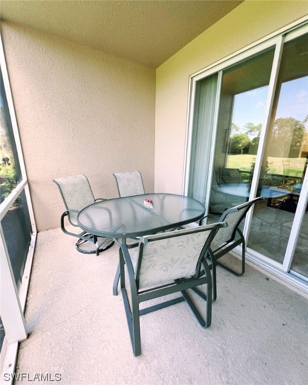 view of balcony