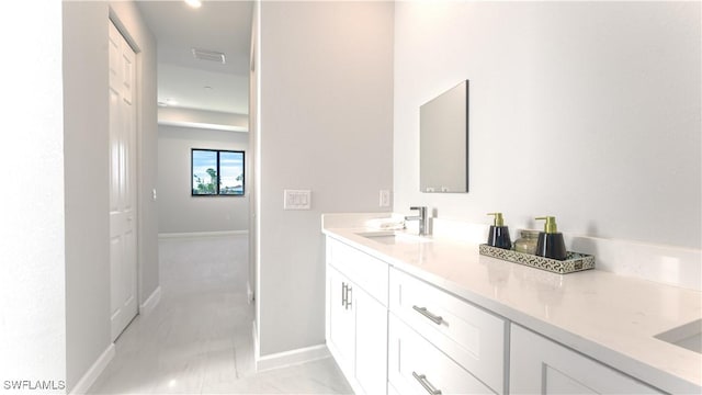 bathroom with vanity