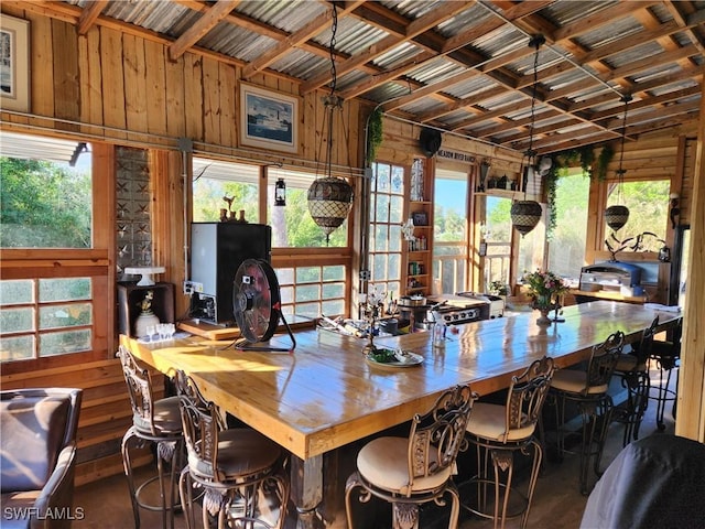 view of dining space