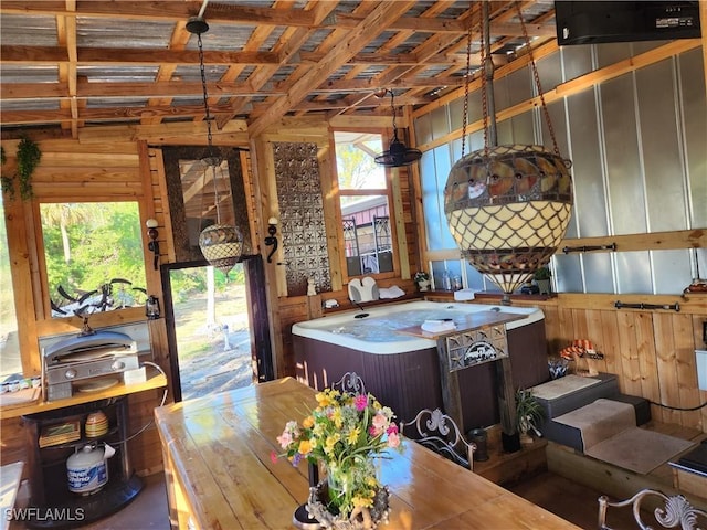 view of dining area