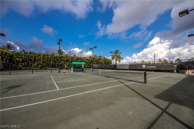 view of tennis court