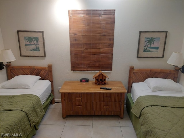 view of tiled bedroom