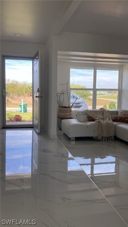 view of unfurnished living room