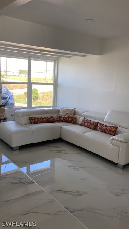 view of unfurnished living room