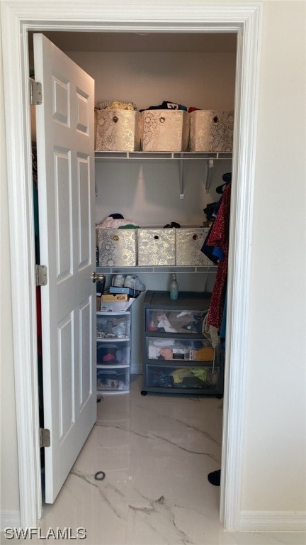 view of closet